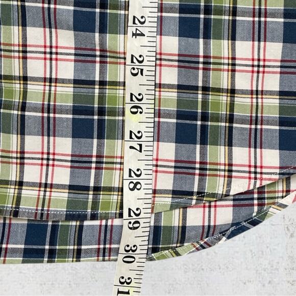 Abercrombie & Fitch Men’s Plaid Short Sleeve Button Down Shirt Size L Preppy - Picture 8 of 9